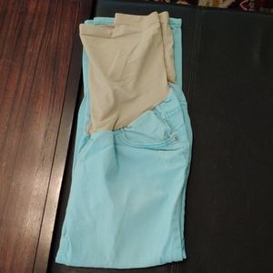 Maternity Jeans Ankle/Capri Length Light Blue - M